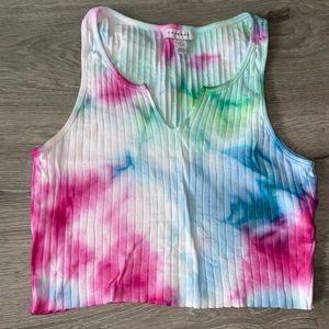 tie dye crop top